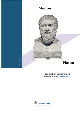 Couverture de Platon - Ménon, trad. Victor Cousin